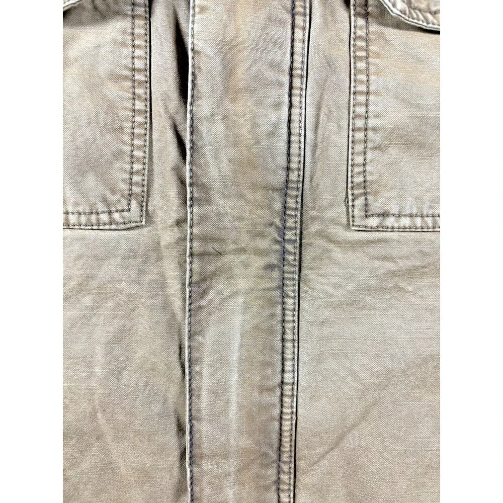 Levi’s Y2K Brown Quilted Field Jacket Mens M Military Utility 2000s